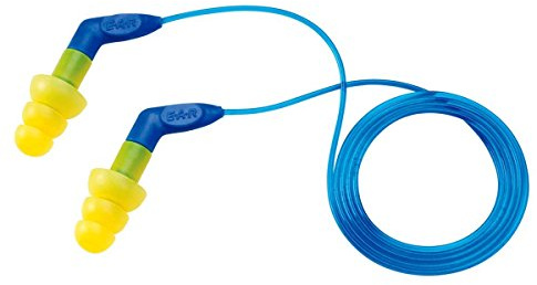 3M E-A-R ULTRAFIT 27 Tapones para los oídos 340-8002, con cable, 400 pares/caja