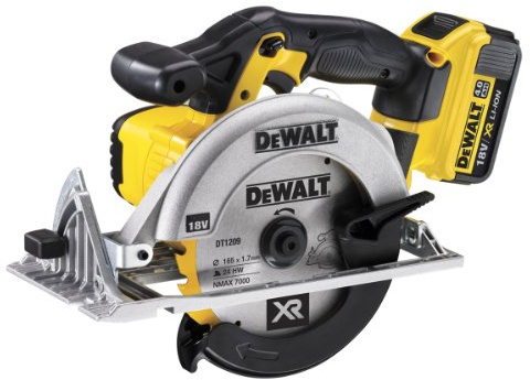 DeWalt 18V 165mm XR Lithium-Ion Circular Saw with Batteries