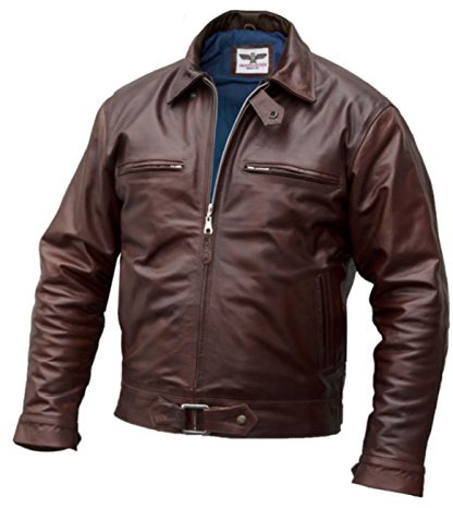Noble House BF-109 Men's Fighter pilot Jacket, argentine horsehide (XL)