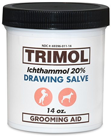 TRIMOL Ichthammol 20% Drawing Salve Grooming Aid, 14 oz, Soothing Skin Relief. for use on Hooves, Nails and Skin.