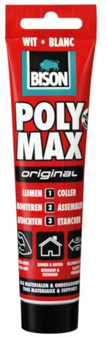 Bison Poly Max Original – Klebstoffe (Paste, Tube, mehrfarbig, Weiß, Permanent, 5 °C)