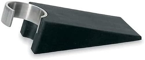 blomus Türkeil -WEDO- | Türstopper aus Kunststoff & Edelstahlkern | Farbe Black | rutschfest & stabil | 12 cm Länge | 3B x 12L x 5H cm