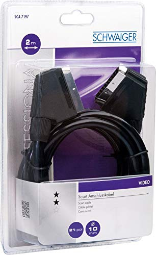 Scart-Kabel-2 m schw.