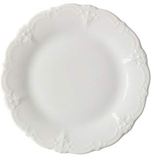 Hutschenreuther baronesse frukosttallrik med flagga, Estelle vit, porslin, 20 cm, 10020