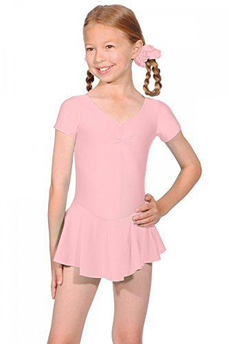 Roch Valley Girls Istdss kortärmad triotard med kjol Blek rosa Ladies 8/10 Eu 36-38 (3)