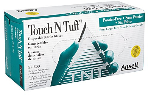 92-600 Touchntuff Nitrile Gloves Green SIZE-9.5-10 (XL)(BOX-100)