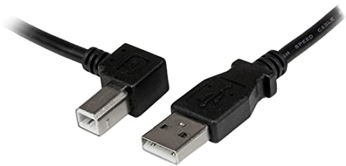 StarTech.com 3m USB 2.0 A auf B Kabel links gewinkelt - St/St - USB Druckerkabel | USB-A auf USB-B, linksgewinkelt, 480 MBit/s, Datenkabel