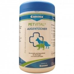 Canina Pharma PETVITAL Augentücher 120 Stück-1PACK