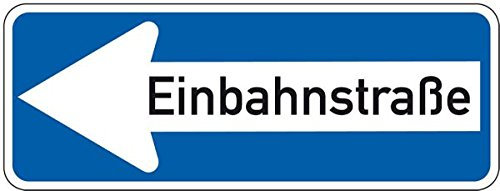 LEMAX® Verkehrszeichen Einbahnstraße,links,Nr.220-10,Aluminium RA0,reflekt.,800x300mm