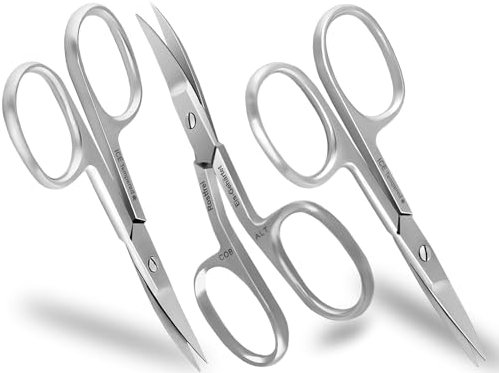 Finger und Fuß Nagelscheren Set 3-Teilig Fußnagelschere Gerade + Gebogen