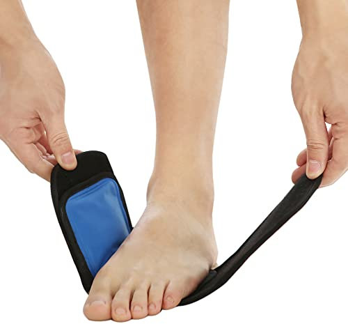 Cold & Hot Therapy Wrap, Reusable Gel Pack for Pain Relief. Great for Sprains, Muscle Pain, Bruises, Injuries, Etc. (Foot, Arm, Elbow, Ankle).