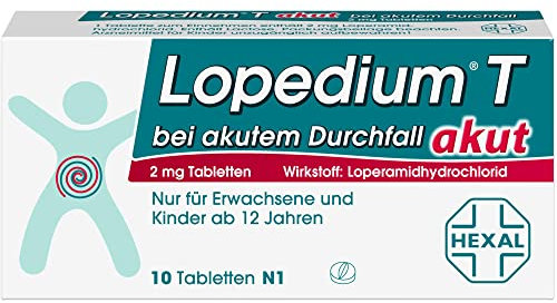 LOPEDIUM T akut bei akutem Durchfall Tabletten 10 St Tabletten