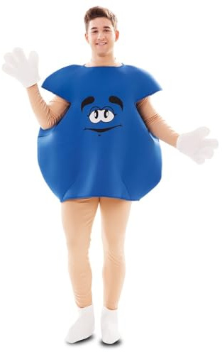 Eurocarnavales - Cs925815 - Costume Bonbon Bleu Mixte Taille M