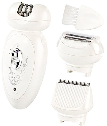 Sichler Beauty Damenrasierer: Kabelloser Premium-3in1-Damen-Akku Epilierer mit 2 Aufsätzen (Damenrasierer Akku, Ladyshaver, Frauen)