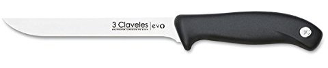3 Claveles EVO Cuchillo deshuesar, Acero Inoxidable, Multicolor, 15 cm - 6
