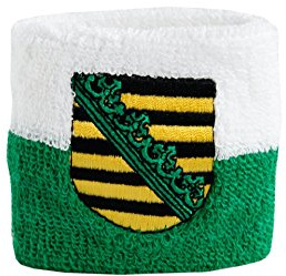 Flaggenfritze Schweiß- und Stirnbänder Deutschland Sachsen, für Erwachsene und Jugendliche, Sport/Fitness/Yoga, modisches Fan-Accessoire