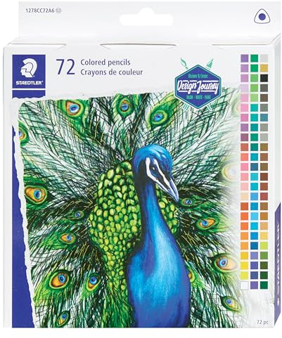 STAEDTLER Triangular Colored Pencils Set, Box of 72: Ergonomic Colored Pencils, Soft Blendable Core Art Pencils for Students, Adults & Artists