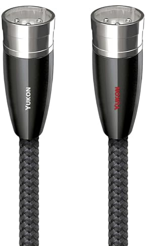 AudioQuest Yukon 0.5m XLR Audio Cable, 3-Pin Black