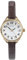 Sekonda Women's Quartz Watch with White Dial Analogue Display and Brown Leather Strap 4701.27