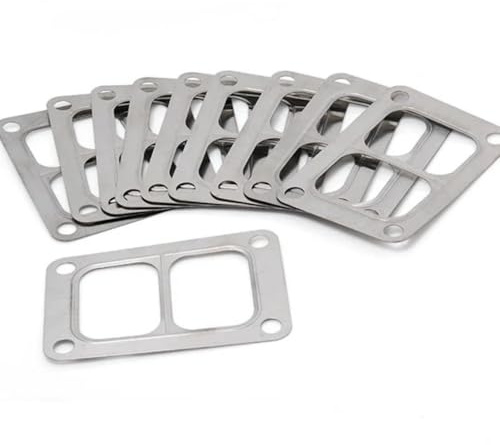 10pcs Turbo Gasket Fit Garrent T6 Flange Turbo Turbine 4 Bolt Divided Inlet
