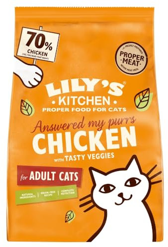 Lily's Kitchen Chicken with Tasty Veggies For Adult Cats, 800g