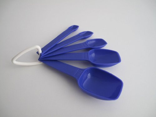 TUPPERWARE Backen Meßlöffel blau/lila klein Maßgeber Meß Löffel Backhelfer