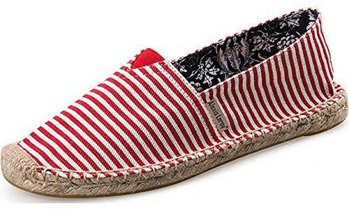 Alexis Leroy Origine Stripe, Espadrillas Donna Rosso 37 EU / 4 UK