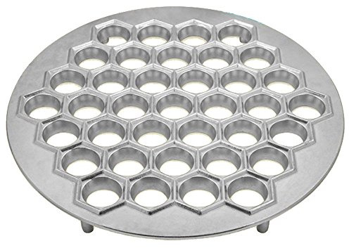 GMMH Maultaschenformer Pelmenniza Teigform für Pelmeni 240g, Edelstahl, Silber, Manuell