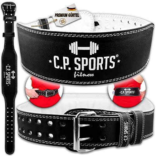 C.P.Sports Gewichthebergürtel XXS - XXXXXXL - Leder - Bodybuilding Gürtel, Trainingsgürtel, C.P.Sports, Gewichtheber Gürtel Herren, Damen - Größe: S
