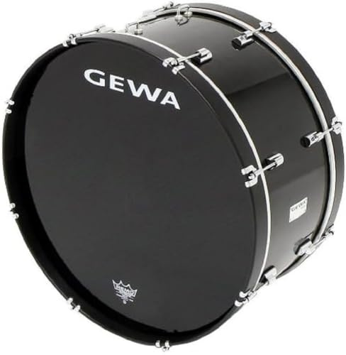 GEWA Marschtrommel Große Trommel 26x12 schwarz