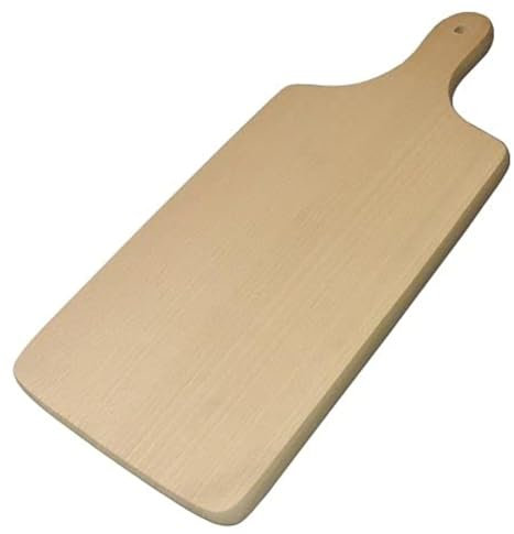 EFO Wooden Chopping Board with Handle 31x13.5x1.5 cm | Wooden Kitchen Board in Beechwood for Versatile Cutting and Serving | Rustic Serving Board for Cheese, Bread, Snacks | Cutting Board for Kitchen