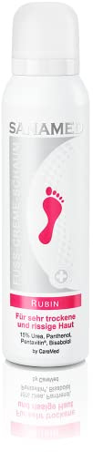 Sanamed Fuß-Creme-Schaum Rubin Fußschaum bei sehr trockener und rissiger Haut, mit 15% Urea, 300 ml