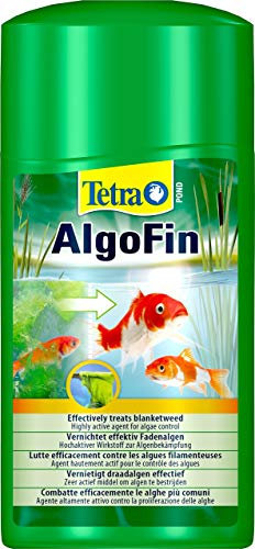 Tetra Pond Algofin - Anti Algue pour Bassin de Jardin - Efficace sur tous types d'Algues - 1L
