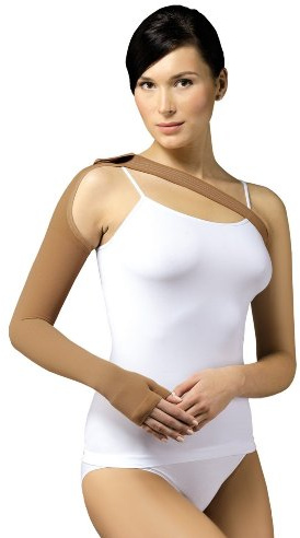 Tonus Elast DELUXE KOMPRESSION ÄRMEL CCL 2 Armstrumpf mit Stulpe, Lymphödem Anti Ödem Arm Lymphe Unterstützung nach MASTEKTOMIE Brustrekonstruktion (XXXL)