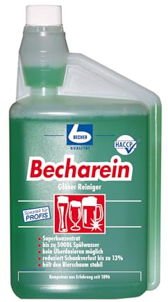 2x Dr. Becher Becharein Gläser Reiniger Dosierkammerflasche 1 Liter