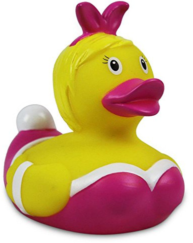 Duckshop I Badeente Bunny I Quietscheente I L: 7,5 cm I Quietscheentchen I Geschenk für Burlesque Fans I Präsent Sammler