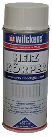 Wilckens Heizkörperlack Heizkörper Spray Lack hochglänzend vergilbungsbeständig 400ml