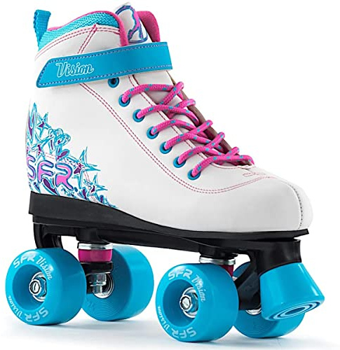 SFR Vision II Roller Quad Skate White/Blue UK1/EU33