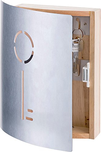 Zeller 13846 Cassetta Portachiavi, Legno, Beige, 21.5x5.5x24.5 cm