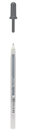 SAKURA Gelly Roll Soufflé Deco-Roller Gel Pen - Gray 944-3D Matte Effect - Writes on Non-Porous Surfaces - Ideal for DIY Crafts, Cards & Scrapbooking