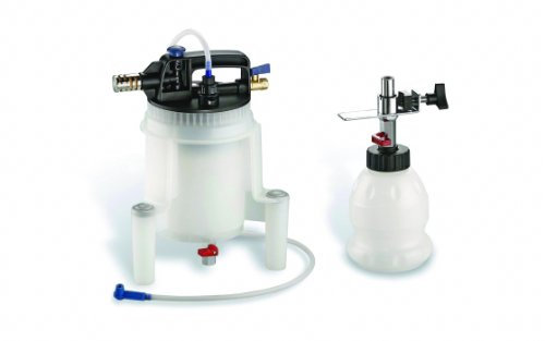 Profi Werkstatt Bremsenentlüftungsgerät Bremsen-Entlüftergerät m Nachfüllsystem (Pneumatisches - Einmannbedienung)