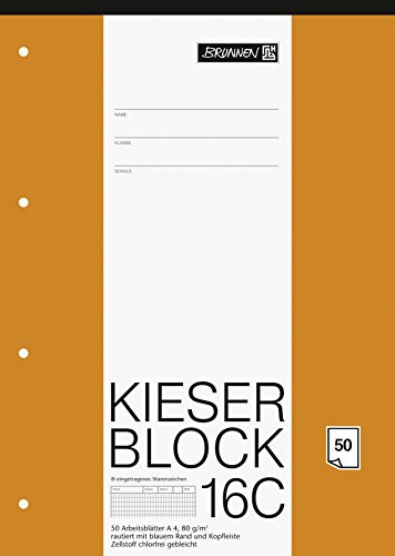 Baier & Schneider - Bloc de papel para cartas (tamaño A4, 50 unidades), color blanco
