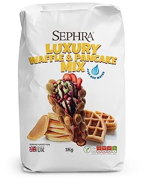 Sephra Luxury Waffle and Pancake Mix 3kg Bag – “Add Water Only” Mixture