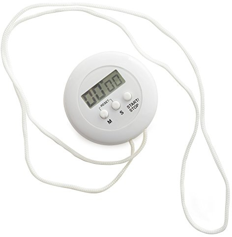 Norpro, White Digital Timer On A Rope, One Size