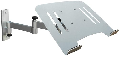 Drall Soporte de Montaje en Pared para computadora portátil (Aprobado por TÜV SÜD) en Argent con Adaptador de portátil Bandeja de Placa en Argent Modelo: L52S-IP3S