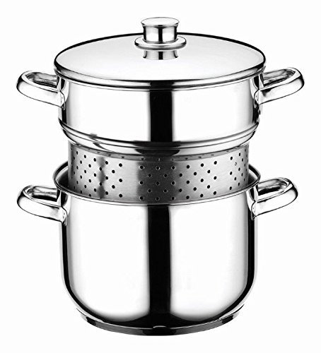 Spaghetti Topf Edelstahl 18/10 - Nudeltopf/Pastatopf mit Sieb Einsatz