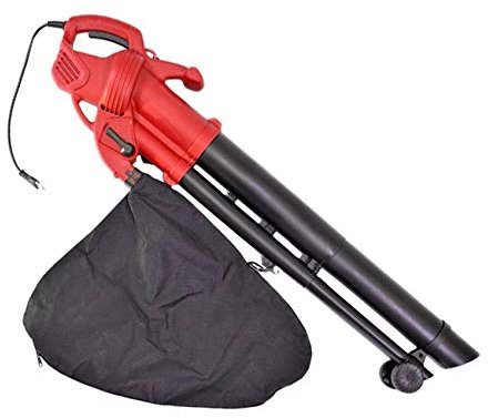 SOFFIATORE ELETTRICO ASPIRATORE FOGLIE 2400W CON RUOTE E SACCO PULIZIA GIARDINO