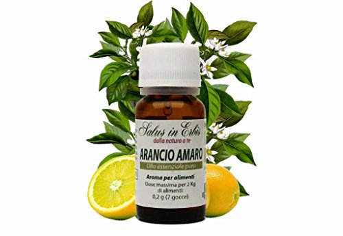 ARANCIO AMARO OLIO ESSENZIALE PURO 10 ml. Nervosismo,ansia,afte,cellulite