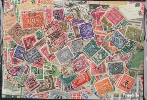 Prophila Collection Deutsches Reich 300 Verschiedene Marken aus den Jahren 1872 bis 1932 mit Nebengebieten (Briefmarken für Sammler)