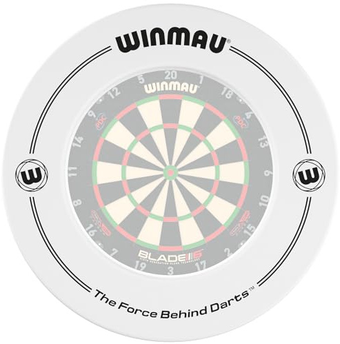Winmau Printed White Dartscheibe Surround Suitable for All Winmau Bristle Dartboards